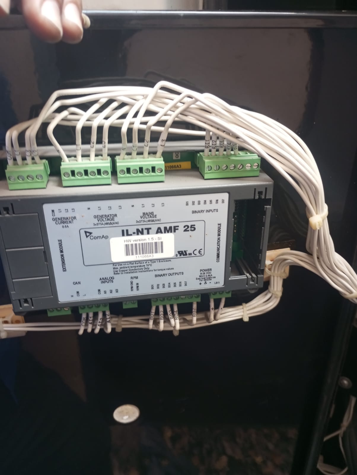 Ajuste eléctrico en transferencia
